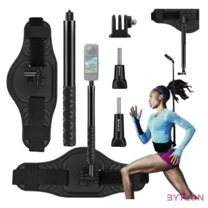 Puluz Selfie stick , állvány 3 az 1-ben 16 cm-es PU531B LED gyűrűs lámpával