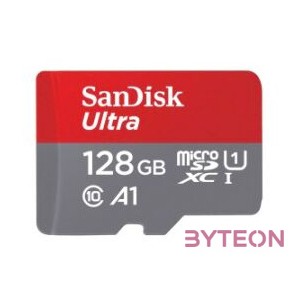 Sandisk 128GB microSDHC Ultra Class 10 UHS-I A1 (Android)  adapterrel