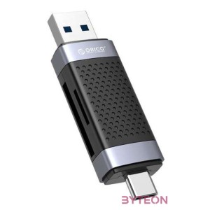 Orico CD2D-AC2-BK-EP TF,SD memory card reader, USB  USB-C (black)