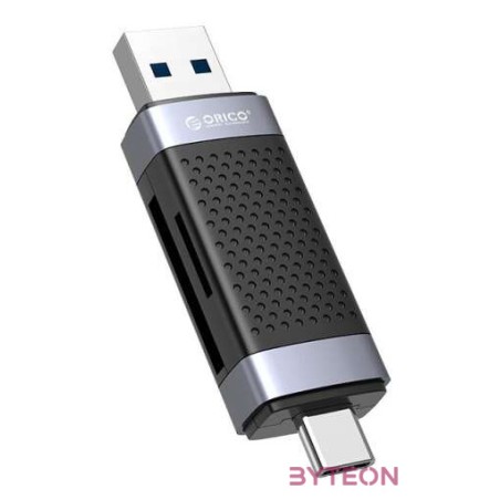 Orico CD2D-AC2-BK-EP TF,SD memory card reader, USB  USB-C (black)