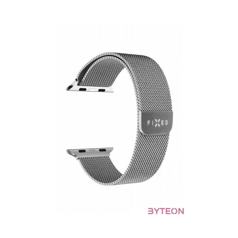 FIXED szíj rozsdamentes hálóval Apple Watch 38,40mm órához Ezüst