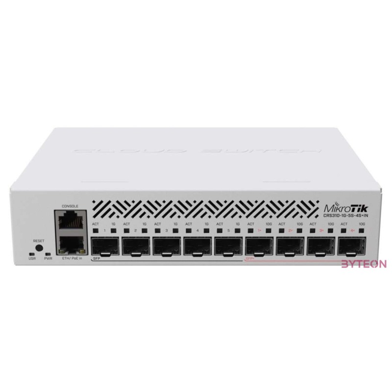 Mikrotik CRS310-1G-5S-4SIN Cloud Router Switch with RouterOS L5 license