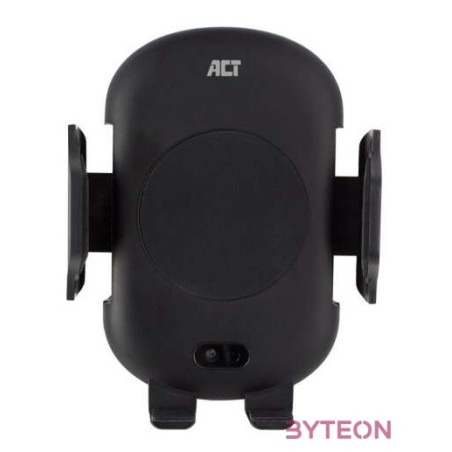 ACT AC9010 Automatic smartphone car mount with wireless charging Black