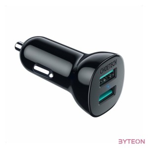 Car Charger 30W QC 3.0 Dual Ports (black)