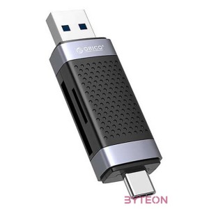 Orico CD2D-AC2-BK-EP TF,SD memory card reader, USB  USB-C (black)