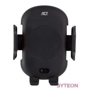 ACT AC9010 Automatic smartphone car mount with wireless charging Black