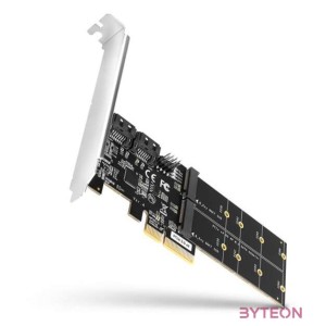 AXAGON PCES-SA4M2 PCIe Controller 2x SATA 6G  2x SATA M.2