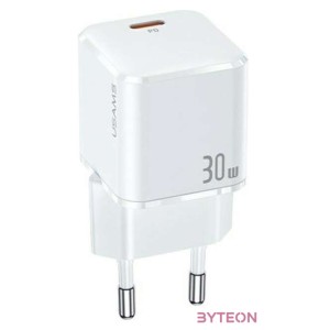 Usams T45 30W Super Si Mini PD Fast Charger White