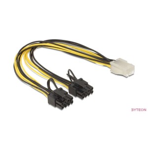 Delock 83433 PCI Express táp 6pin anya - 2x 8pin apa