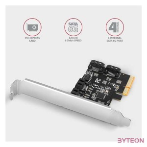 AXAGON PCES-SA4X4 PCIe Controller 4x SATA 6G