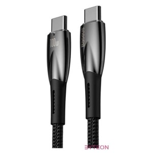 Baseus Glimmer USB-C - USB-C töltőkábel, 100W, 2m (fekete)