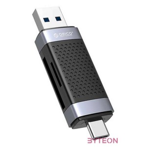 Orico CD2D-AC2-BK-EP TF,SD memory card reader, USB  USB-C (black)