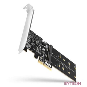 AXAGON PCES-SA4M2 PCIe Controller 2x SATA 6G  2x SATA M.2