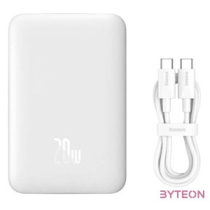 Baseus Magnetic Powerbank, 10000mAh, 20W (white)