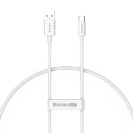 Cable USB do USB-C Baseus Superior 100W 0.25m (white)