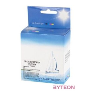 ECO Brother CB09,CB41,CB47,LC900,LC950 utángyártott Yellow tintapatron