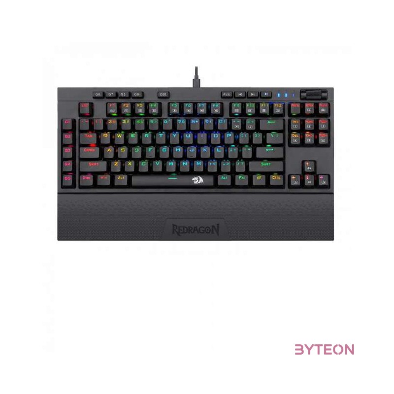 Redragon Vishnu RGB Wireless,Wired Blue Mechanical Gaming Keyboard Black HU