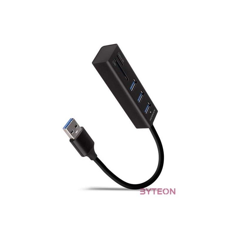 AXAGON HMA-CR3A USB3.2 multiport Hub 3-port  SD,microSD metal