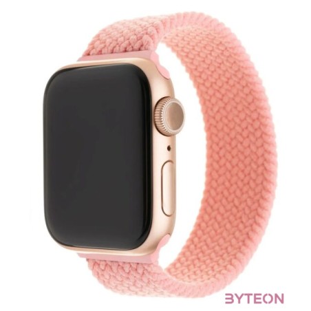 FIXED kötött nylon szíj Apple Watch 38,40mm, XL méret, rózsaszín
