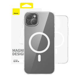 Magnetic Phone Case for iP 14 Baseus OS-Lucent Series (Clear)