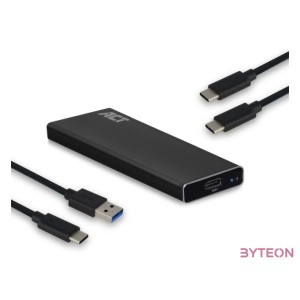 ACT AC1605 USB-C M.2 NVMe SSD Enclosure Black