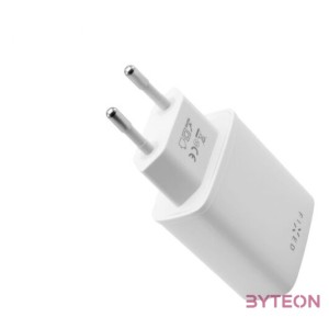 FIXED hálózati töltő USB-C és USB kimenettel, PD, 30W, fehér