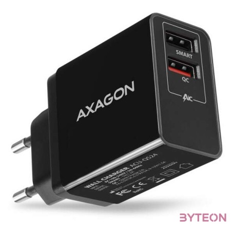 AXAGON ACU-QS24 QC3.0  5V-1.2A Wall Charger Black