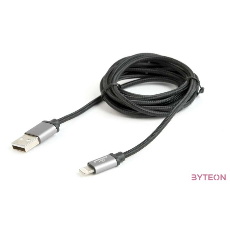 Gembird CCB-mUSB2B-AMLM-6 USB2.0 - Lightning cable 1,8m Black