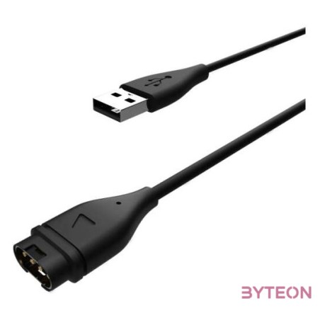 FIXED USB Charging Cable Garmin smartwatch, Fekete