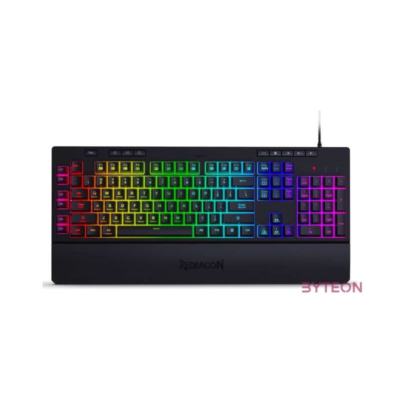 Redragon Shiva RGB Membrane Gaming Keyboard Black HU
