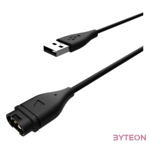 FIXED USB Charging Cable Garmin smartwatch, Fekete