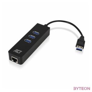 ACT AC6310 USB Hub 3.2 with 3 USB-A ports and ethernet