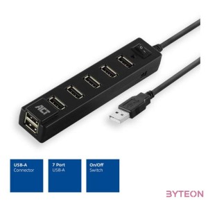 ACT AC6215 USB Hub 7 port with on and off switch