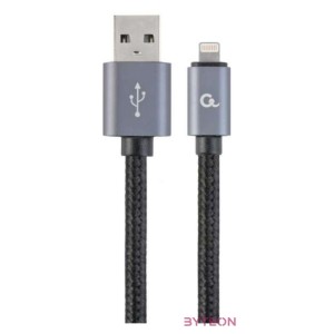 Gembird CCB-mUSB2B-AMLM-6 USB2.0 - Lightning cable 1,8m Black