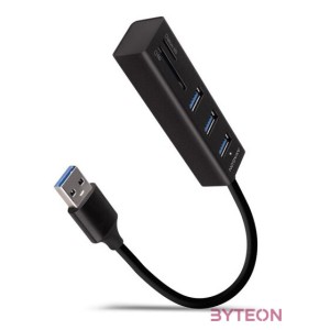 AXAGON HMA-CR3A USB3.2 multiport Hub 3-port  SD,microSD metal