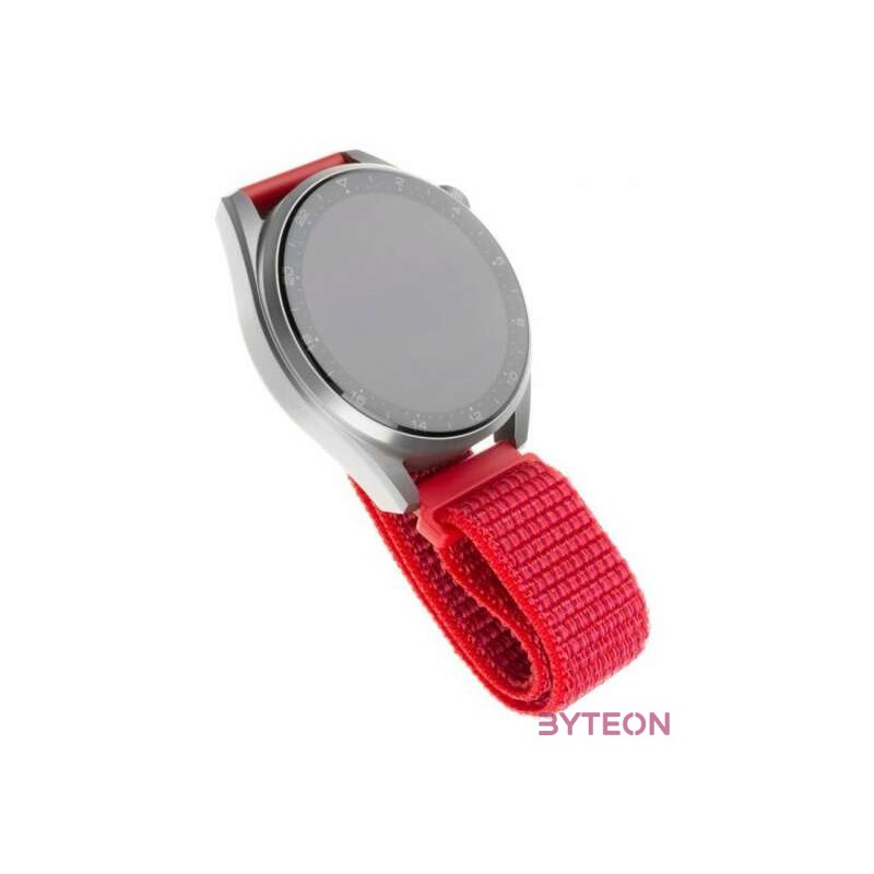 FIXED Nylon Strap Smartwatch 20mm wide, Piros