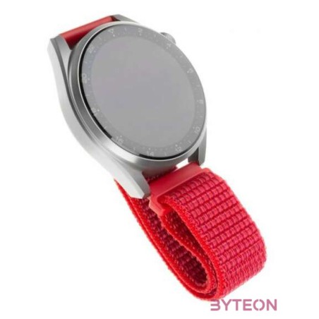 FIXED Nylon Strap Smartwatch 20mm wide, Piros