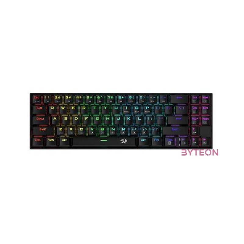 Redragon Deimos, Wired  Wireless Mechanical keyboard, RGB, brown switch Black HU