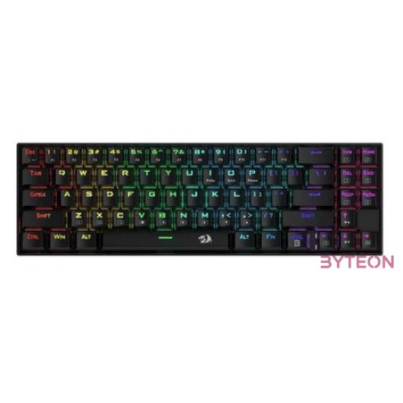 Redragon Deimos, Wired  Wireless Mechanical keyboard, RGB, brown switch Black HU