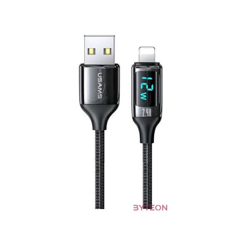 Usams U78 Digital Display Charging  Data Cable 1,2m Black