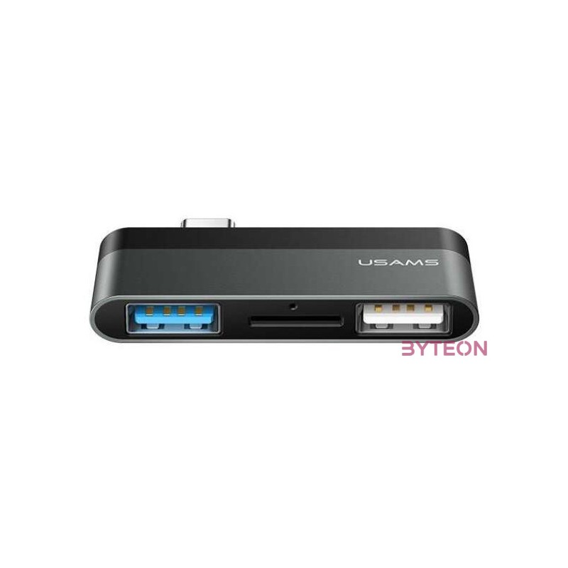 Usams SJ463HUB01 3-port Type-c mini Hub Black