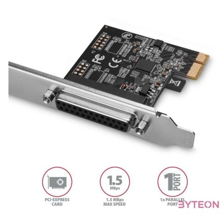 AXAGON PCEA-P1N 1x parallel port adapter w. SP  LP