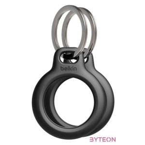Belkin Secure Holder with Key Ring for AirTag 2-Pack Black