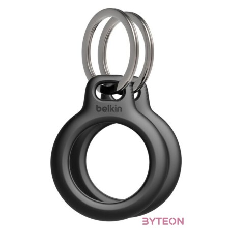 Belkin Secure Holder with Key Ring for AirTag 2-Pack Black