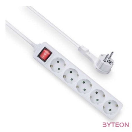 ACT Hálózati Elosztó Kapcsolóval 5DIN 1,5m White