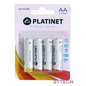 Platinet AA Alkáli Elem 4db,csomag