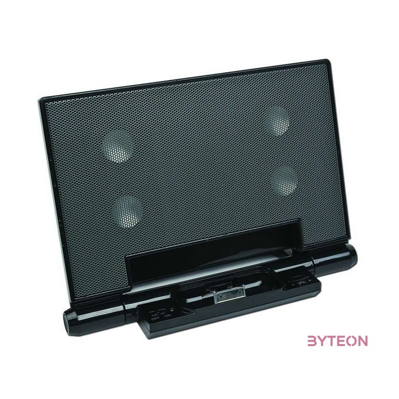 Gembird SPK320i Portable speakers with universal dock for iPhone and iPod Black