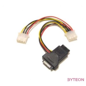 Kolink SATA tápkábel átalakító Sata-3x4pin Female