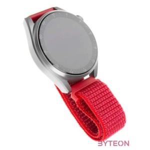 FIXED Nylon Strap Smartwatch 20mm wide, Piros