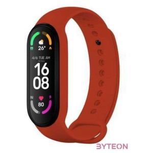 FIXED Szilikon Strap Xiaomi Band 7, Mi Band 6, Mi Band 5, Piros